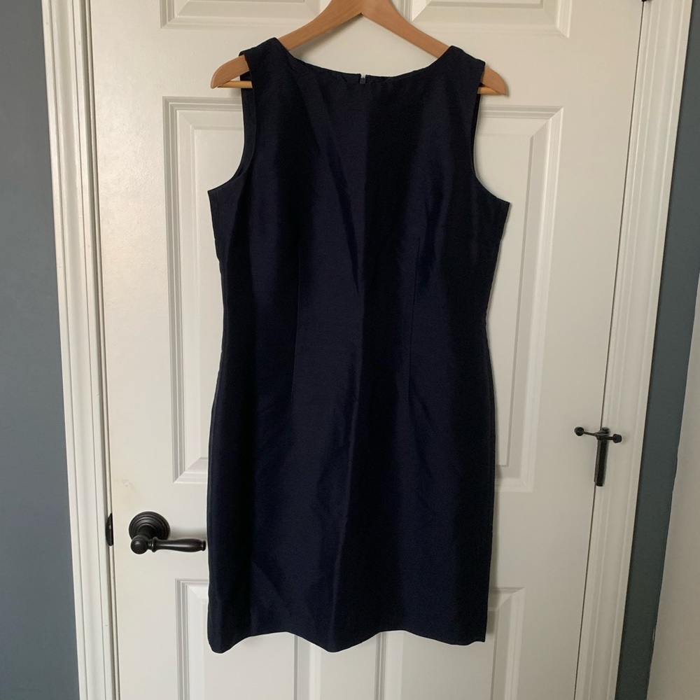 Talbots Petites Navy Blue Sheath Dress